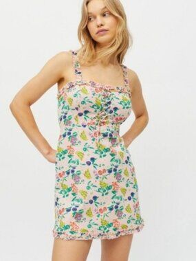 Urban Outfitters Robin Lace Up Mini Dress XS